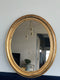 Antique Oval Giltwood Mirror Belgium