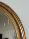 Antique Oval Giltwood Mirror Belgium