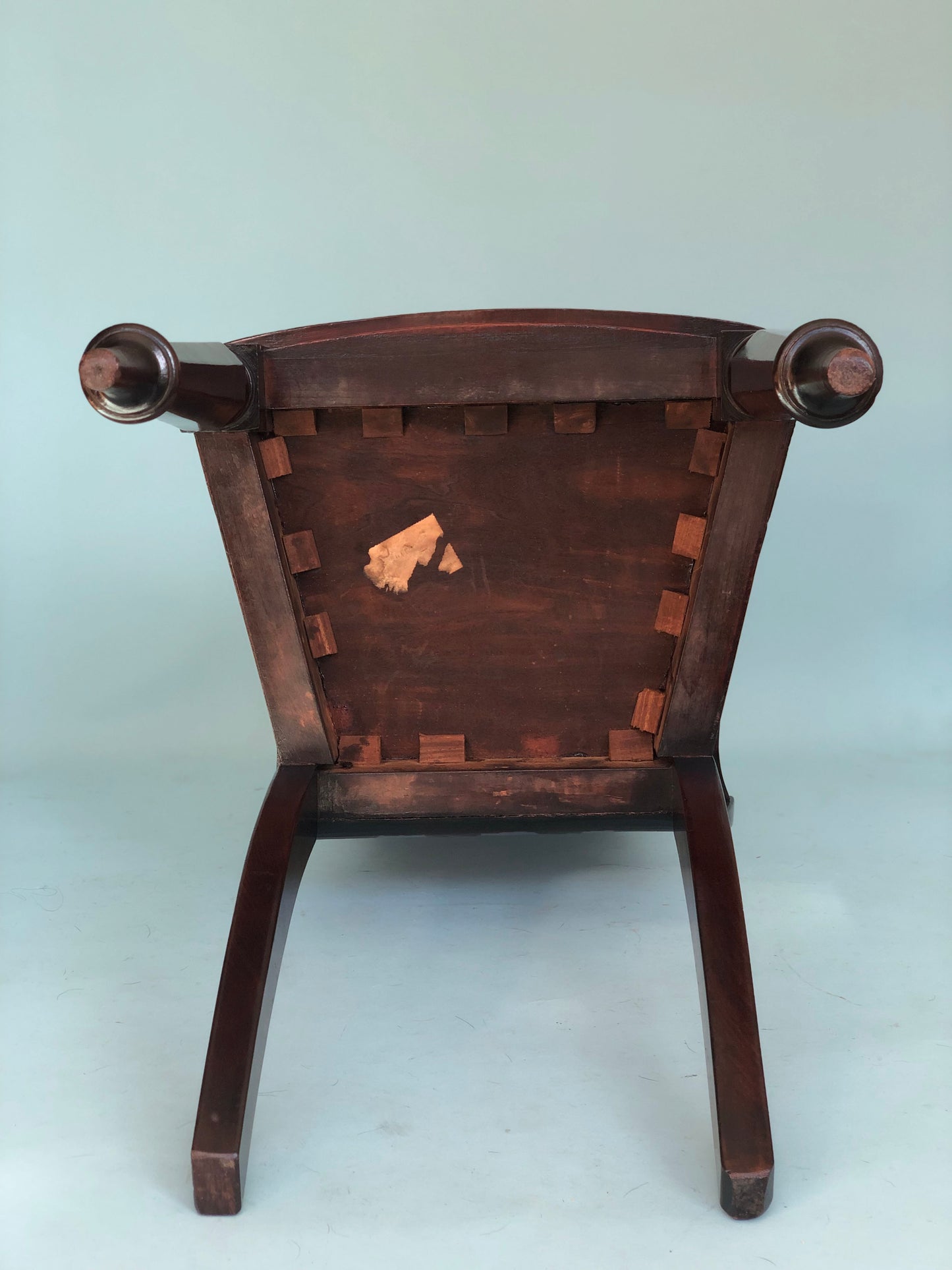 Antique Victorian Mahogany Hall Chair 19th Century