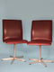 Arne Jacobsen Leather Oxford Chair By Fritz Hansen 1960s. Set Of 2