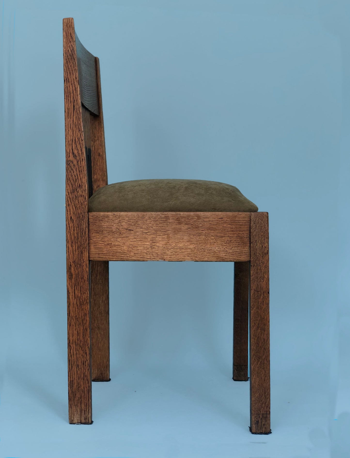 Oak Art Deco Amsterdam School Chairs 1920s. Set of 2