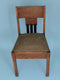 Oak Art Deco Amsterdam School Chairs 1920s. Set of 2