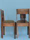 Oak Art Deco Amsterdam School Chairs 1920s. Set of 2