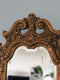 Art Deco Facet Cut Carved wooden Giltwood Penant Mirror