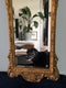 Art Deco Facet Cut Carved wooden Giltwood Penant Mirror