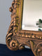 Art Deco Facet Cut Carved wooden Giltwood Penant Mirror