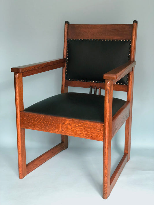 Art Deco Haagse School Arm chair Hendrik Wouda