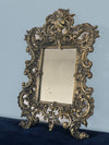 Art Nouveau Toilet Mirror “Putti” In Brass