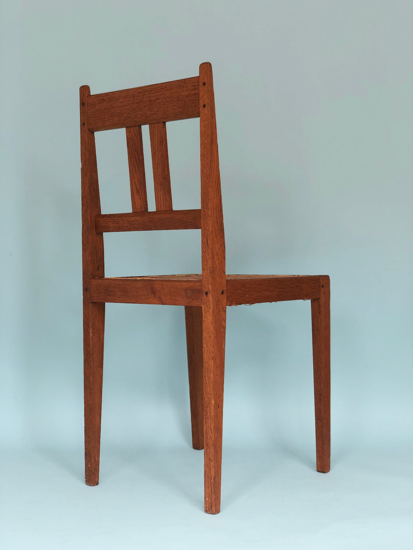 Arts & Crafts Oak Dining Chairs J. Van den Bosch For ´t Binnenhuis Holland 1900s Set of 2