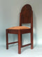 Burr Walnut Art Deco Amsterdam School Dining Chairs 1920s. Set of 4