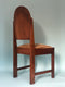 Burr Walnut Art Deco Amsterdam School Dining Chairs 1920s. Set of 4