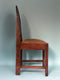 Burr Walnut Art Deco Amsterdam School Dining Chairs 1920s. Set of 4