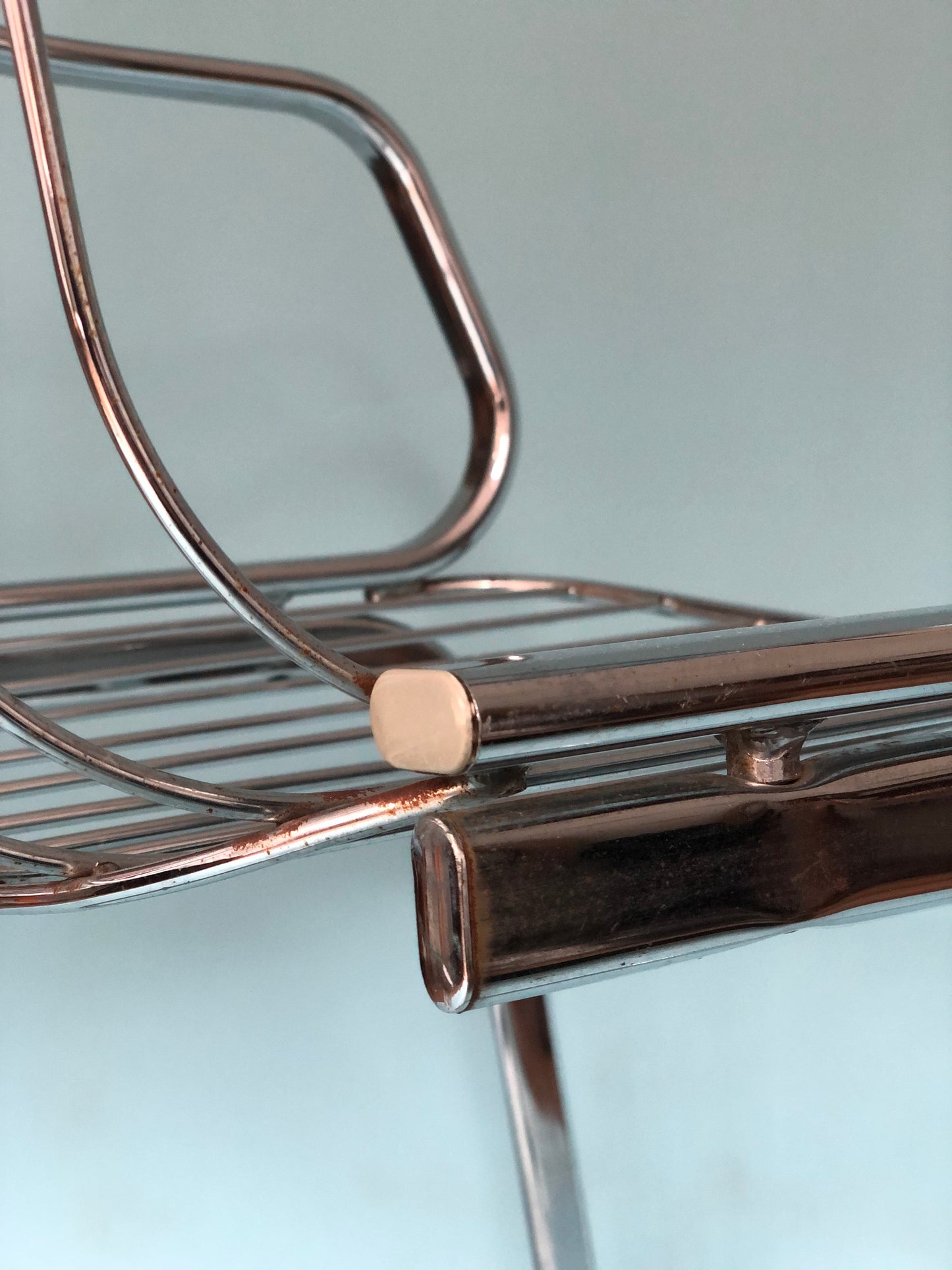 Chrome Vintage Armchair By Gastone Rinaldi For RIMA 1970s
