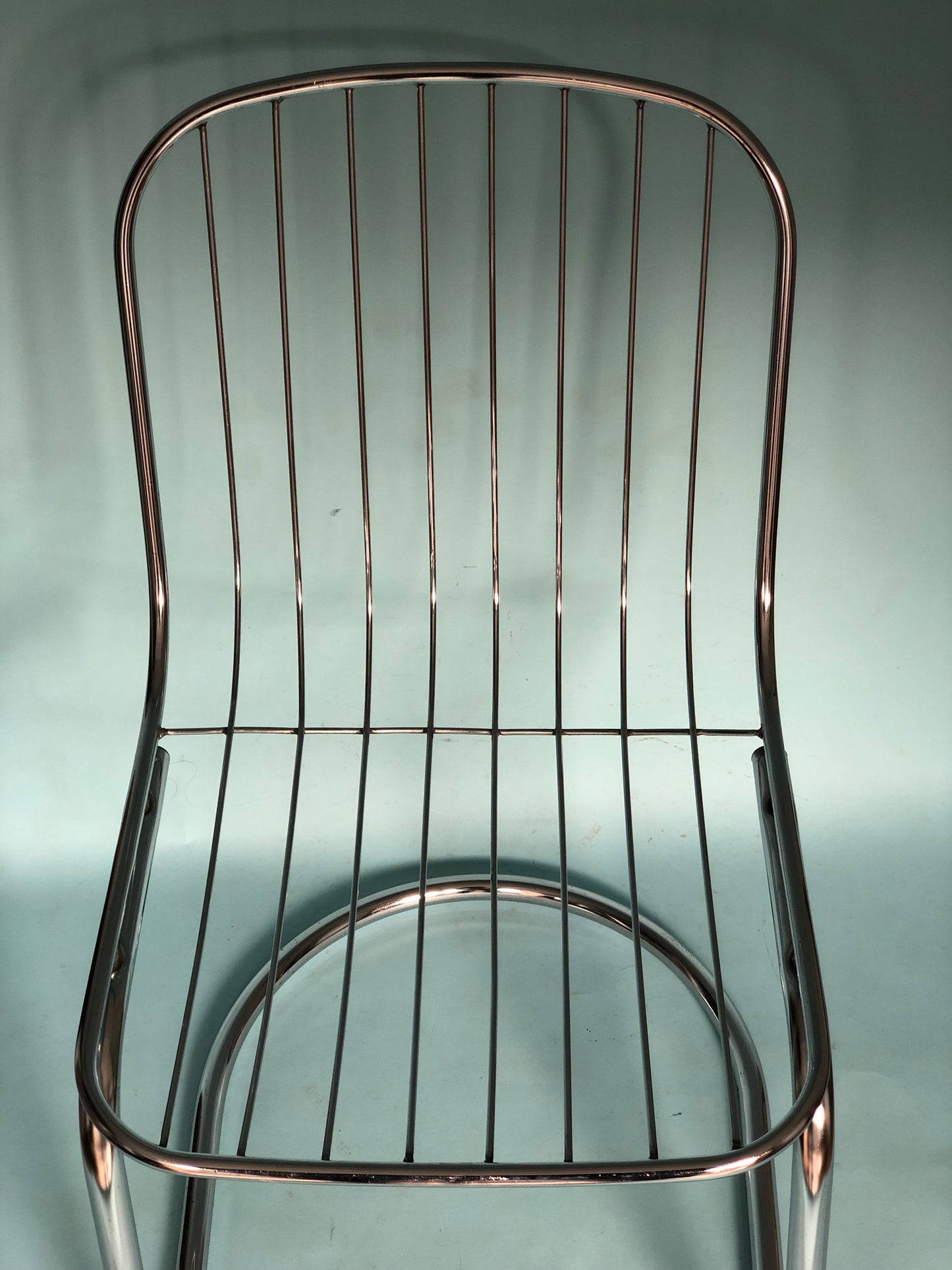Chrome Vintage Dining Chairs By Gastone Rinaldi For RIMA Set Of 2