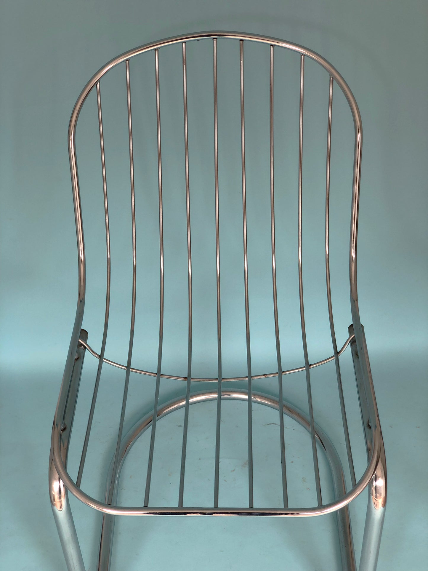 Chrome Vintage Dining Chairs By Gastone Rinaldi For RIMA Set Of 2
