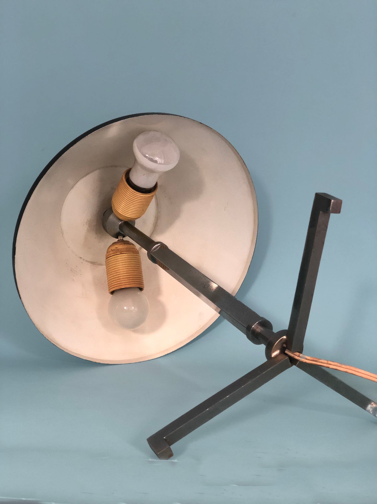 Chrome Table Lamp By Jo Hammerborg for Fog & Mørup Denmark 1960s