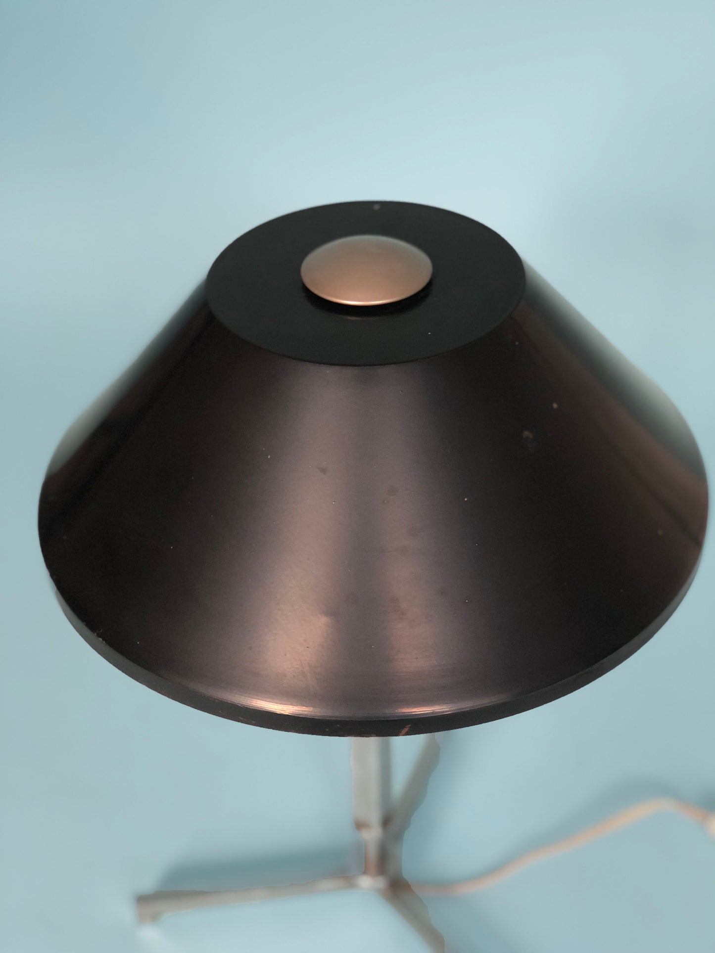 Chrome Table Lamp By Jo Hammerborg for Fog & Mørup Denmark 1960s