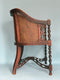 Edwardian Barley Twist Armchair With Cane 19th Century