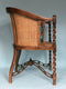 Edwardian Barley Twist Armchair With Cane Early 20th Century