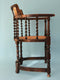 Edwardian Barley Twist Corner Chair With Cane 19th Century