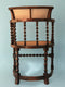 Edwardian Barley Twist Corner Chair With Cane 19th Century