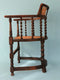 Edwardian Barley Twist Corner Chair With Cane 19th Century