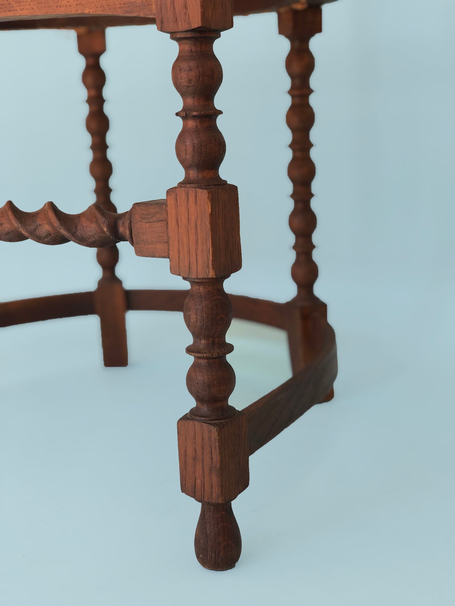 Edwardian Barley Twist Corner Chair With Cane 19th Century