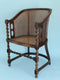 Edwardian Barley Twist Corner Chair With Cane Late 19th Century