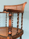 Edwardian Barley Twist Corner Chair With Cane Early 20th Century