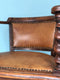 Edwardian Barley Twist Desk Chair With Leather 19th Century