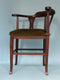 Edwardian Oak Corner Chair England 19th Century