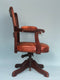 Edwardian Swivel Office Desk Chair Mahogany 1920s