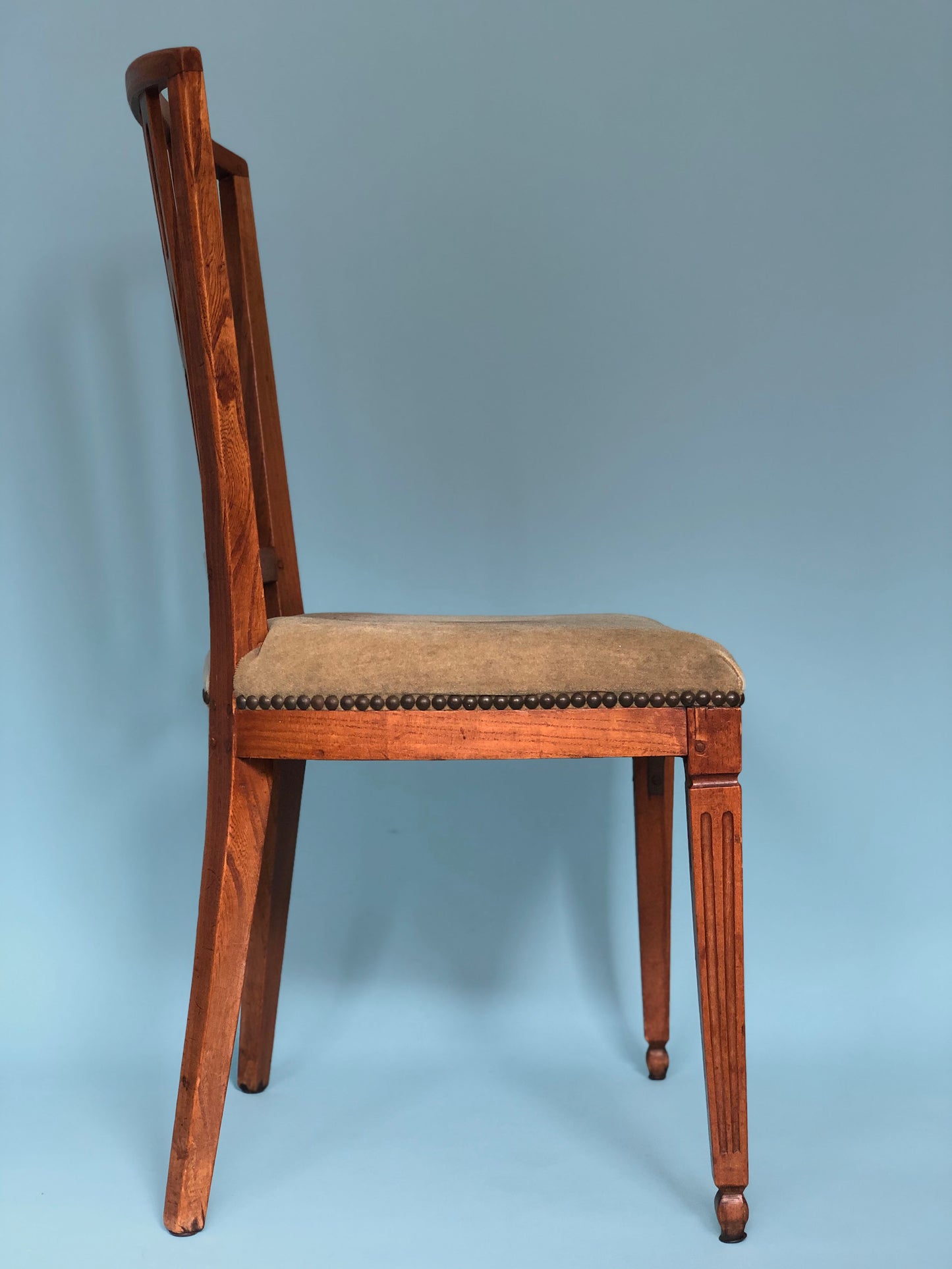 Elm Wood Louis XVI Chair 1780s. Set Of 2