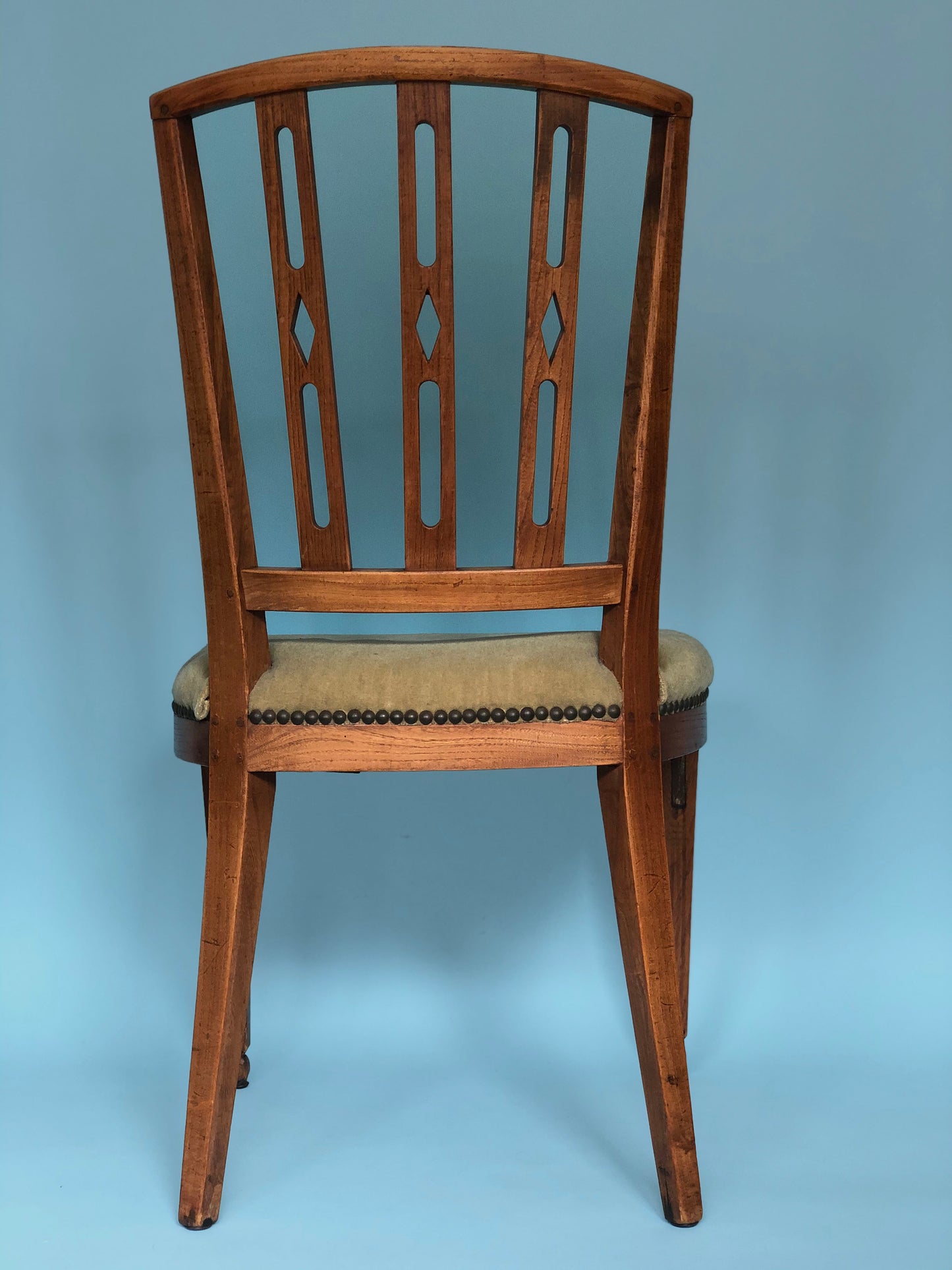 Elm Wood Louis XVI Chair 1780s. Set Of 2