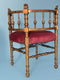 Rare Antique Giltwood Boudoir Corner Chair