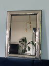 Reserved Hollywood Regency Deknudt Design Bevelled Frame Mirror 1980s