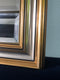 Hollywood Regency Facet Cut Mirror In Gold And Silver 1980s