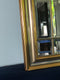 Hollywood Regency Facet Cut Mirror In Gold And Silver 1980s