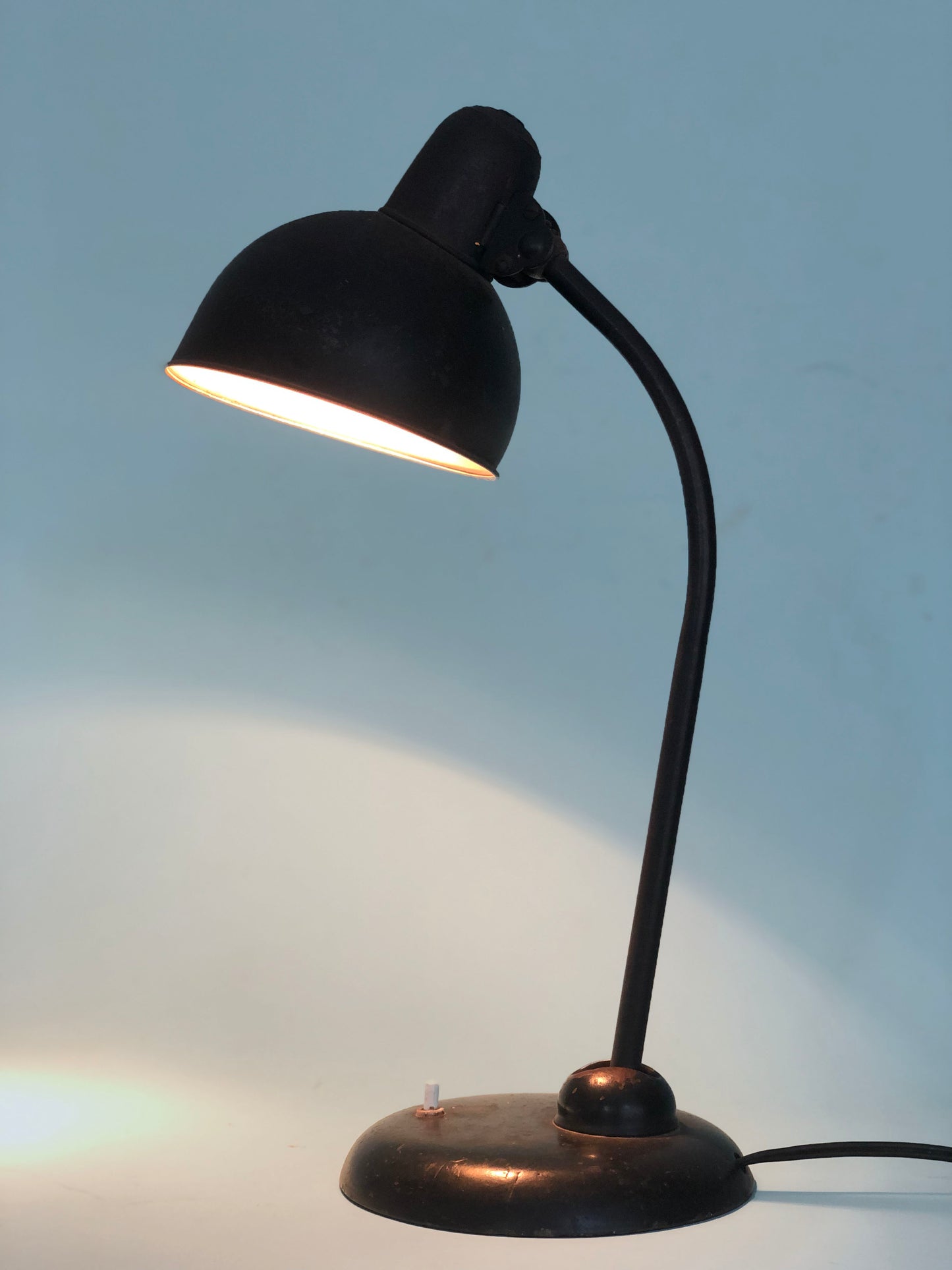 Industrial Steel Desk Lamp Christian Dell Model 6551 Kaiser Idell 1930