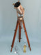 Industrial Theatre Floor Lamp On Tripod By Ernemann Werke 1930s