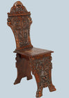 Italian Sgabello Chair Renaissance Style Late 19th Century