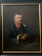 Large 19th Century Antique Dutch Oil Painting Portrait