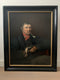 Large 19th Century Antique Dutch Oil Painting Portrait