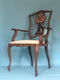 Victorian Mahogany Chippendale Revival Armchair Late 19th Century