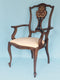 Victorian Mahogany Chippendale Revival Armchair Late 19th Century