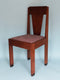 Mahogany Art Deco Haagse School Chairs by H. Wouda 1920s. Set of 2