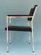 Metal Alloy Armchairs In Wenge And Skai 1970s. Set Of 2