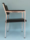 Metal Alloy Armchairs In Wenge And Skai 1970s. Set Of 2