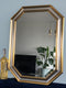 Vintage Facet-Cut Mirror In Gold And Silver 1970s