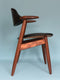 Mid Century Teak Cowhorn Chair Tijsseling 1960s